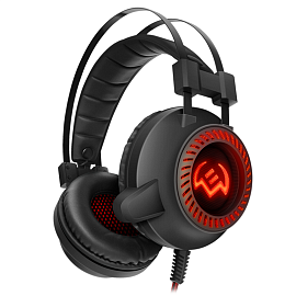 Наушники Sven AP-U840MV полноразмерные с микрофоном и подсветкой игровые черные