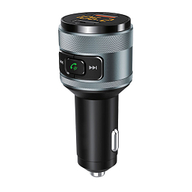 FM модулятор (трансмиттер) автомобильный с громкой связью и USB для зарядки Ritmix FMT-A707