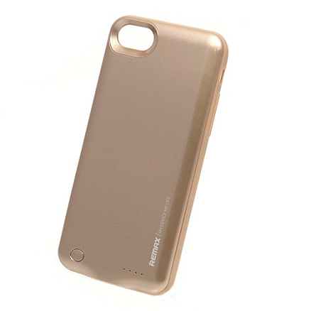 Чехол-аккумулятор для iPhone 7, 8 Remax Energy Jacket 2400mAh золотистый