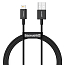Кабель USB - Lightning для зарядки iPhone 1 м 2.4А Baseus Superior черный