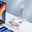Сетевой фильтр на 2 розетки, 2 USB 3.4A, Type-C длина 1,8 м Ugreen CD280 белый