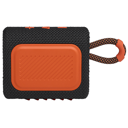 Портативная колонка JBL Go 3 с защитой от воды черно-оранжевая