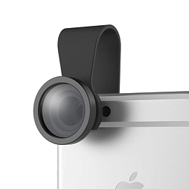 Объектив для телефона универсальный Fisheye на прищепке Rock Lens Detachable