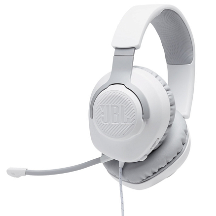 Наушники JBL Quantum 100 полноразмерные с микрофоном игровые белые