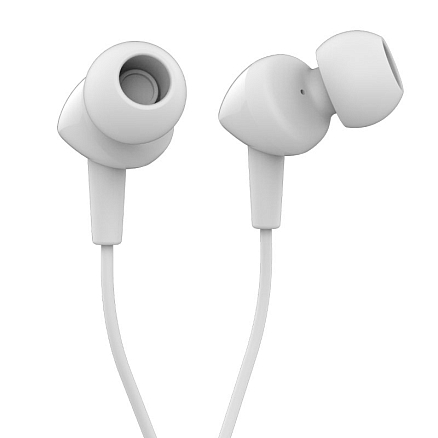 Наушники JBL C100SI вакуумные с микрофоном белые