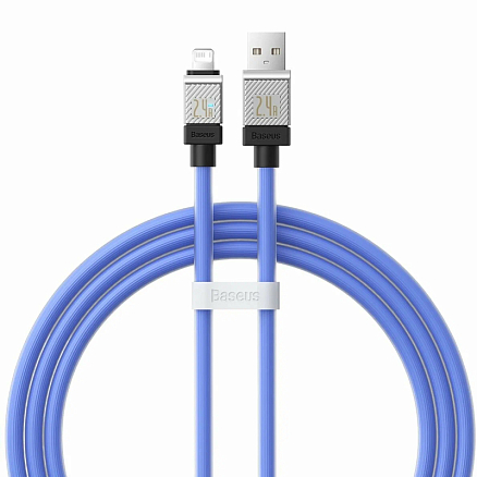 Кабель USB - Lightning для зарядки iPhone 2 м 2.4A Baseus CoolPlay CAKW000503 синий
