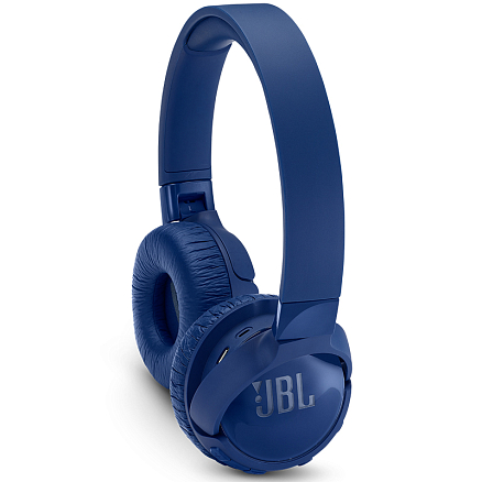 Наушники беспроводные Bluetooth JBL Tune 600NC накладные с микрофоном и шумоподавлением складные синие