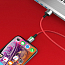 Кабель USB - MicroUSB для зарядки 2 м 1.5А магнитный плетеный Baseus Zinc красный