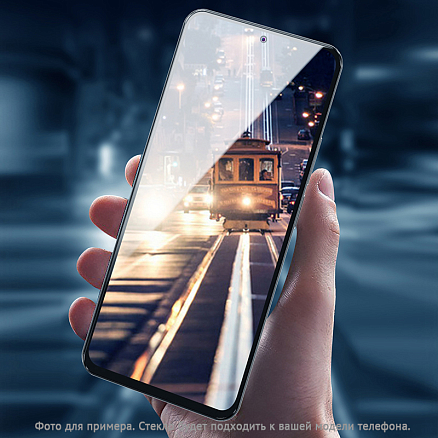 Защитное стекло для Samsung Galaxy A53 5G, A52, A51, M31s на весь экран противоударное Mocoll Aurora 2.5D черное