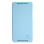 Чехол для HTC One Max пластик с кожей Nillkin Fresh голубой