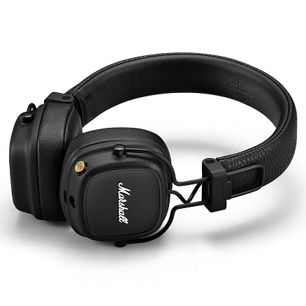 Наушники беспроводные Bluetooth Marshall Major IV накладные с микрофоном черные