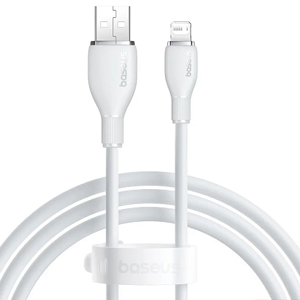 Кабель USB - Lightning для зарядки iPhone 1,2 м 2.4A Baseus Pudding P10355700221-00 белый