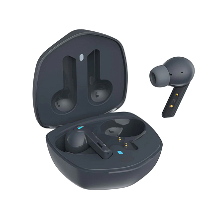Наушники TWS беспроводные Bluetooth QCY G1 вакуумные с микрофоном игровые серые