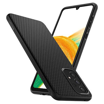 Чехол для Samsung Galaxy A33 5G гелевый Spigen Liquid Air матовый черный