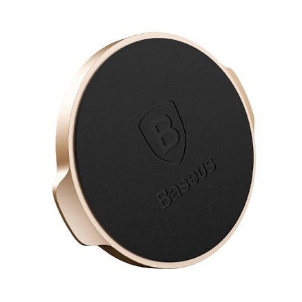 Держатель автомобильный на приборную панель магнитный Baseus Small Ears Flat золотистый