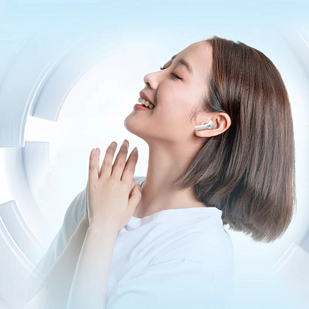 Наушники TWS беспроводные Bluetooth QCY AilyPods вкладыши с микрофоном белые