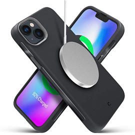 Чехол для iPhone 14 гелевый Spigen Cyrill Ultra Color MagSafe черный