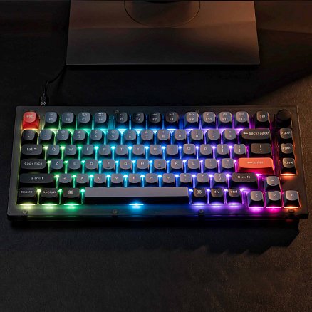 Клавиатура Keychron V1 RGB (Keychron K Pro Red) механическая с подсветкой игровая черная