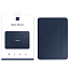 Чехол для Apple MacBook Air 13 A1466, A1369 кожаный футляр WiWU Skin Pro II темно-синий