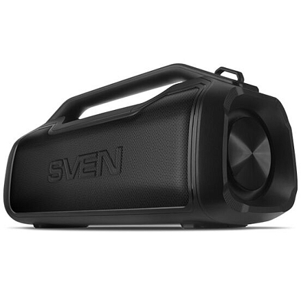 Портативная акустическая система Sven PS-390 с подсветкой, USB, MicroSD с защитой от воды черная