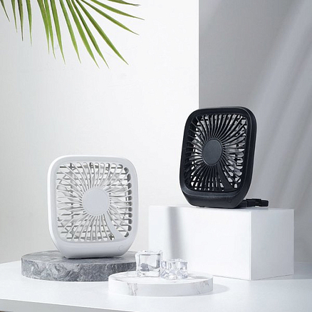 Вентилятор портативный Baseus Foldable Vehicle-mounted Backseat Fan белый