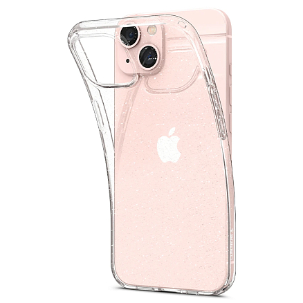 Чехол для iPhone 13 гелевый с блестками Spigen SGP Liquid Crystal Glitter прозрачный