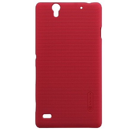 Чехол для Sony Xperia C4 пластиковый тонкий Nillkin Super Frosted красный