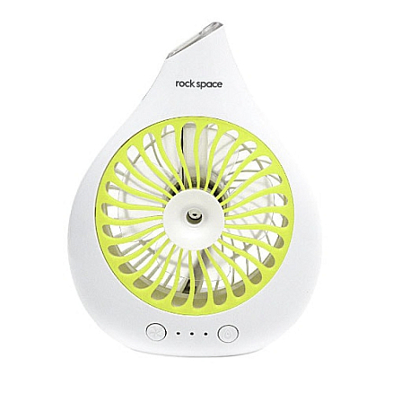 Вентилятор настольный с увлажнителем Rock Space T1 бело-зеленый