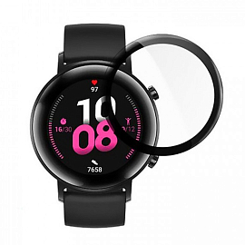 Защитное стекло для Huawei Watch GT 2 46 мм на экран противоударное CASE 3D черное
