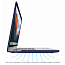 Чехол для Apple MacBook Air 13 (2018-2019) A1932, (2020) А2179, M1 (2020) A2337 гибридный WiWU iShield TPU Frame прозрачно-синий