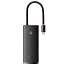 Хаб (разветвитель) Type-C - HDMI, 2 х USB 3.0, Type-C PD, SD, microSD Baseus Lite Series черный