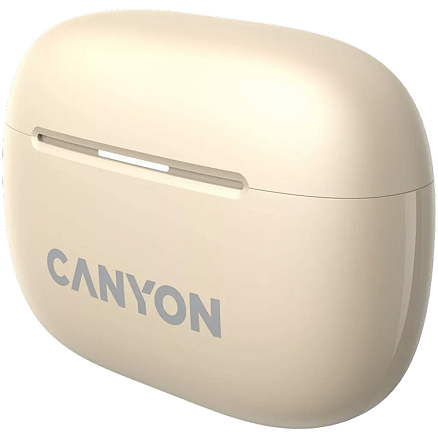 Наушники TWS беспроводные Canyon OnGo 10 ANC вакуумные с микрофоном бежевые