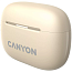 Наушники TWS беспроводные Canyon OnGo 10 ANC вакуумные с микрофоном бежевые