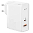 Зарядное устройство сетевое с USB и Type-C входами 100W Baseus GaN5 Pro (быстрая зарядка QC, PD) белое