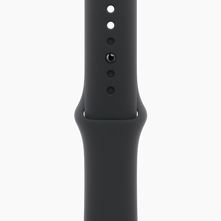 Умные часы Apple Watch Series 10 46 мм (алюминиевый корпус, черный/черный, спортивный силиконовый ремешок M/L)