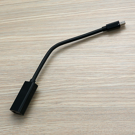 Переходник Mini DisplayPort - DisplayPort (папа - мама) 14,5 см Cablexpert черный