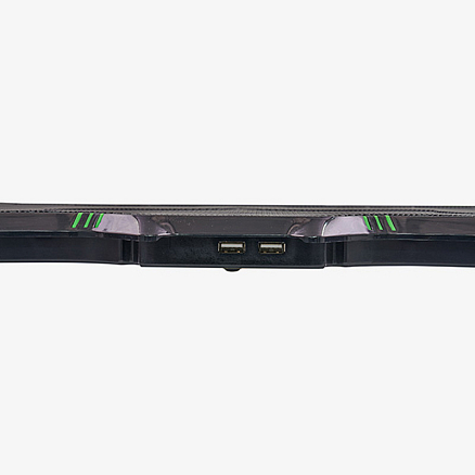 Подставка для ноутбука до 17,3 дюйма охлаждающая с подсветкой Miru CP2001 Enigma черная