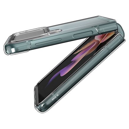 Чехол для Samsung Galaxy Z Flip 3 пластиковый ультратонкий Spigen Air Skin прозрачный