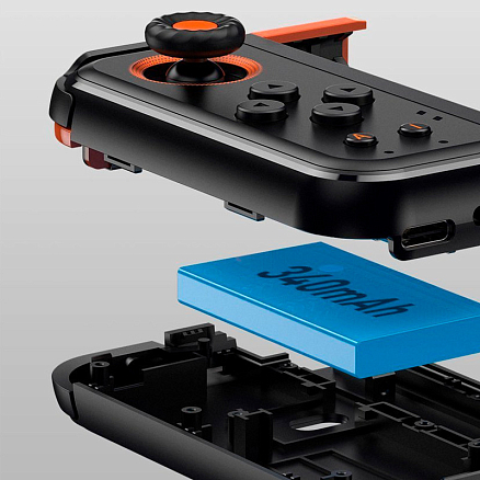 Джойстик (геймпад) беспроводной одноручный для телефона Baseus GAMO GA05 черный