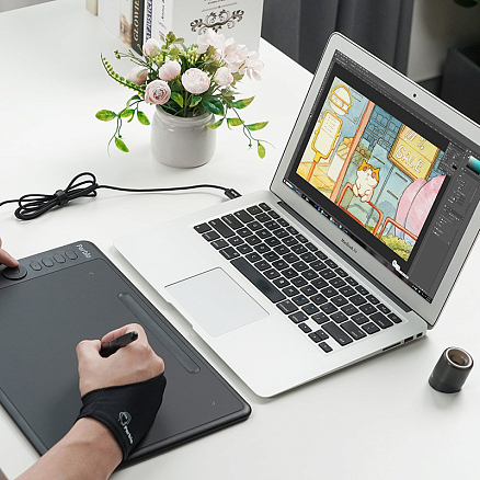 Графический планшет Parblo Intangbo M (черный)