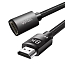 Кабель-удлинитель HDMI - HDMI (папа - мама) длина 1 м версия 2.1 8K 60Hz плетеный Ugreen HD151 черный