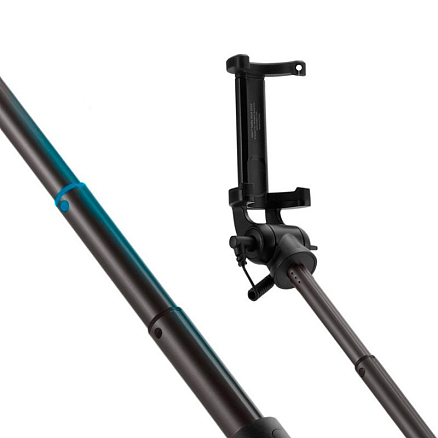 Монопод (палка для селфи) в разъем для наушников с кнопкой Spigen S530 черный