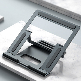 Подставка для ноутбука SeenDa складная T8 металлическая серая