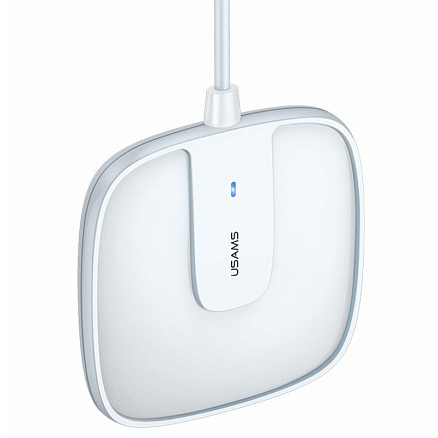 Беспроводная магнитная зарядка MagSafe для iPhone 15W Usams US-CD159 W1 белая