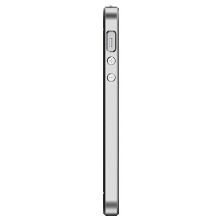 Чехол для iPhone 5, 5S, SE гибридный Spigen SGP Neo Hybrid черно-серебристый