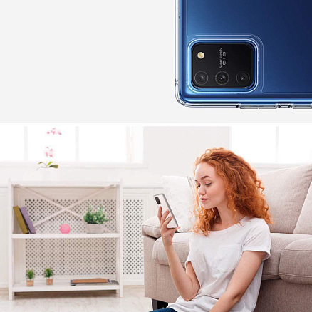 Чехол для Samsung Galaxy S10 Lite G770 гибридный Spigen SGP Ultra Hybrid прозрачный