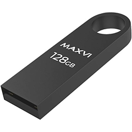 Флешка Maxvi MK 128Gb USB 2.0 металл темно-серая