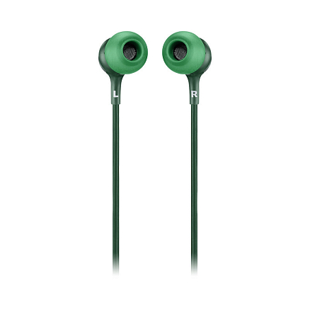 Наушники JBL Live 100 вакуумные с микрофоном зеленые