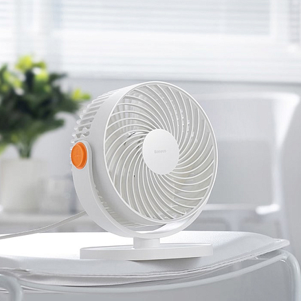Вентилятор портативный настольный Baseus Serenity Desktop Fan белый