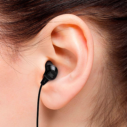 Наушники JBL C50HI вакуумные с микрофоном черные